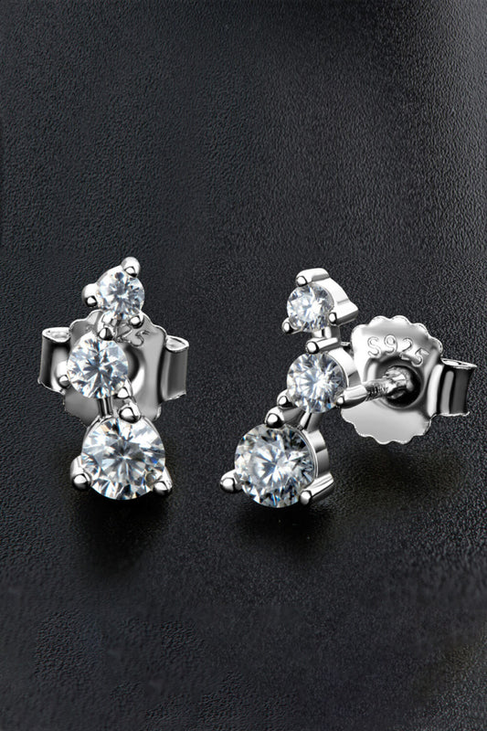 Your Way Moissanite Stud Earrings